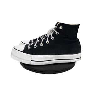 Womens Converse Chuck Taylor All Star Lift Platform Canvas Size 10 Black White